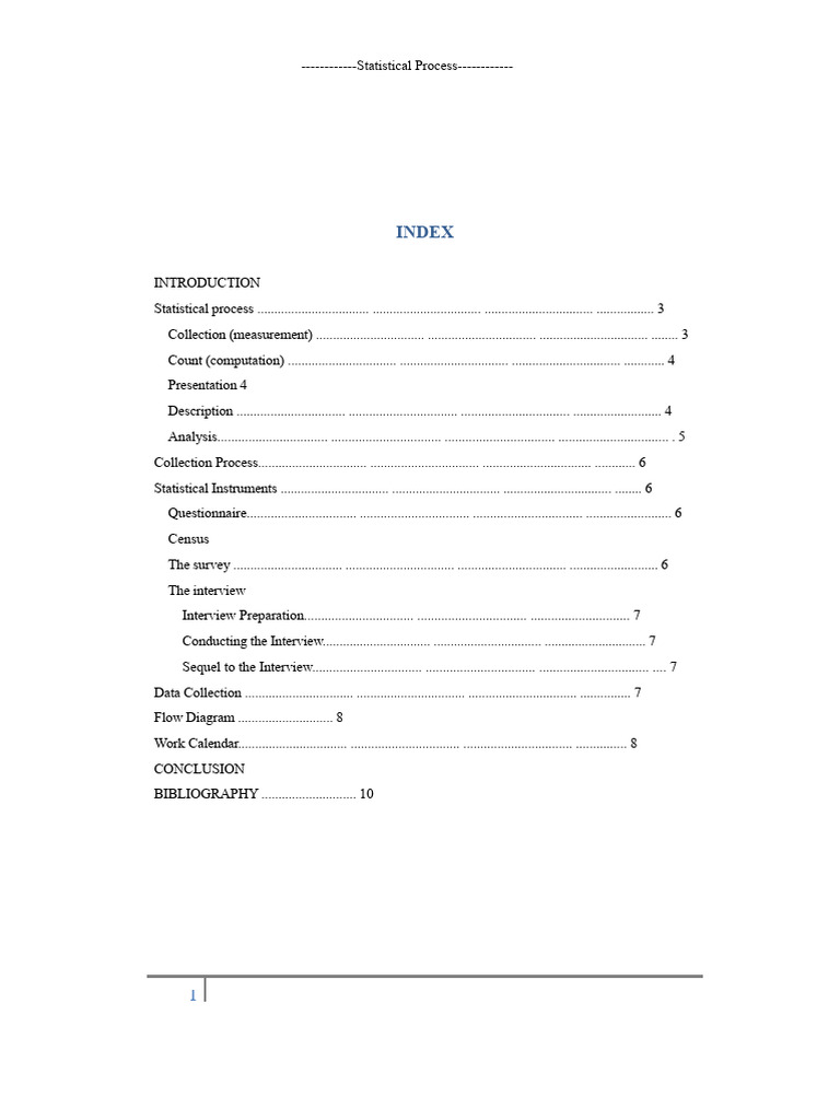 Statistical Process Steps Explained | PDF | Statistics | Methodology