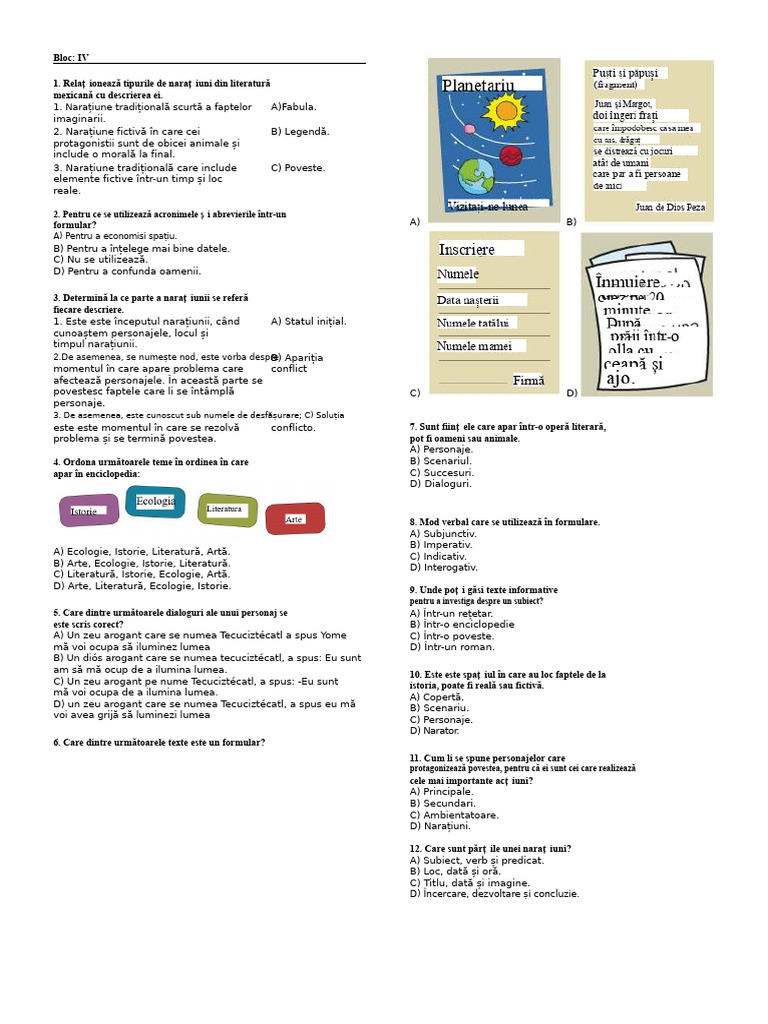 Examen Bloc 4 | PDF