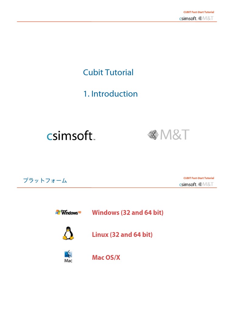 Cubit First Start 01 JP | PDF