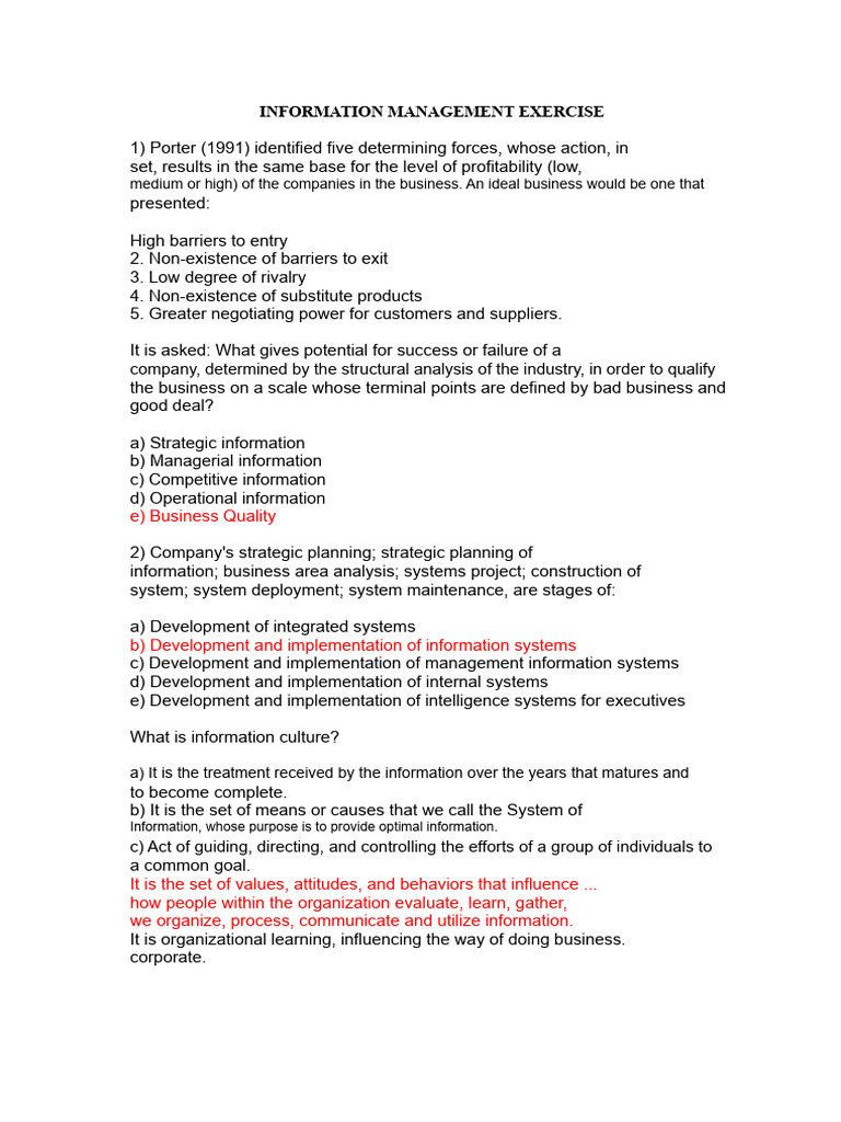 Information Management Strategies Explained | PDF | Information ...