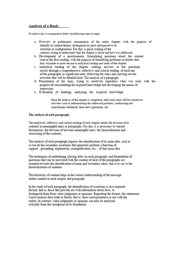 Comprehensive Book Chapter Analysis Guide | PDF | Truth | Cognitive Science