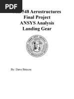F-16 Landing Gear Structural Analysis | PDF | Landing Gear | Force