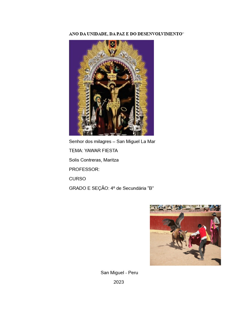 Yawar Fiesta: Cultura e Injustiça em Puquio | PDF | Peru