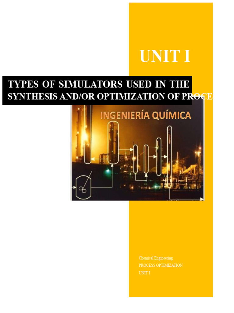 Types of Process Simulators in Chemical Engineering | PDF | Simulation ...