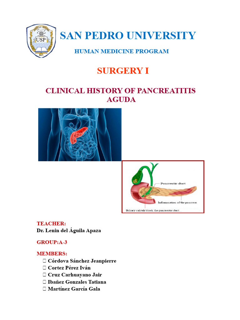 Clinical History of Acute Pancreatitis | PDF | Clinical Medicine ...