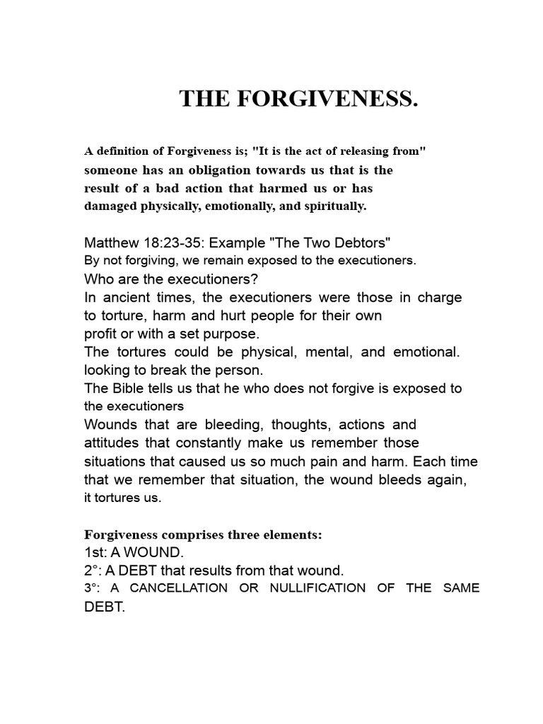 Understanding the Power of Forgiveness | PDF | Forgiveness