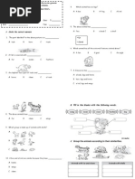 Sce Y3 Monthly Test 1