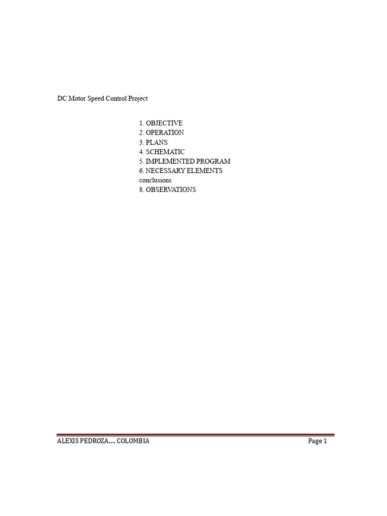 DC Motor Speed Control with LCD Display | PDF | Electrical Engineering ...