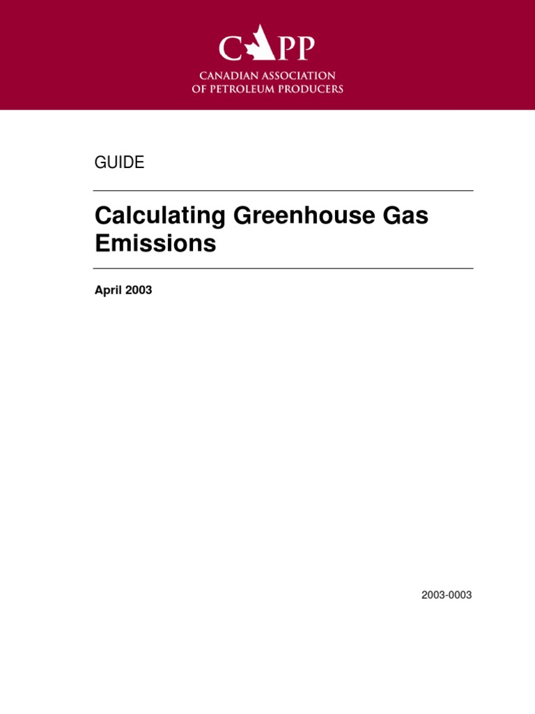 Greenhouse Gas Emission Calculation Guide | PDF | Natural Gas | Combustion