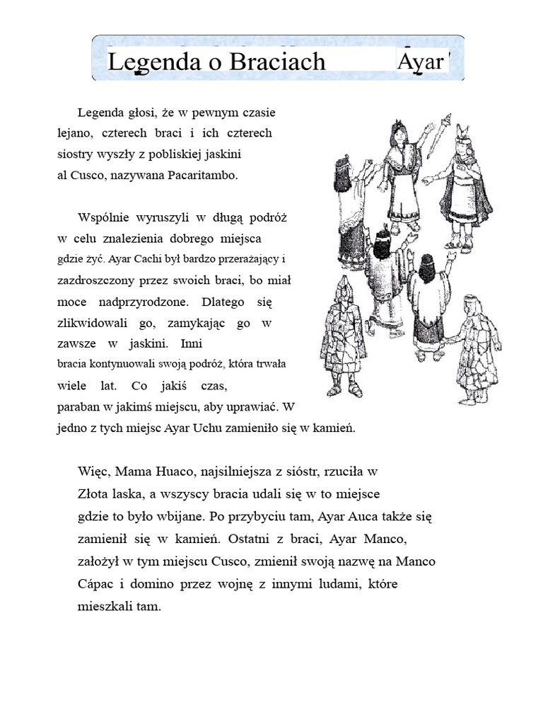 Karta Legenda o Braciach Ayar | PDF