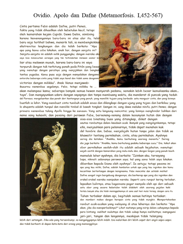Kisah Cinta Apolo dan Dafne | PDF