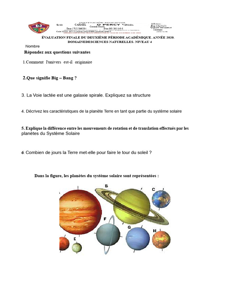Mouvements de la Terre et Système Solaire | PDF
