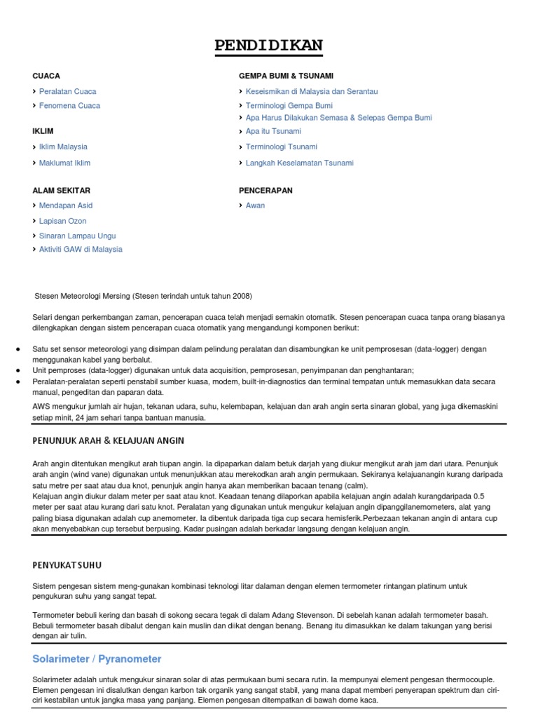 Nota Kaji Cuaca Pdf