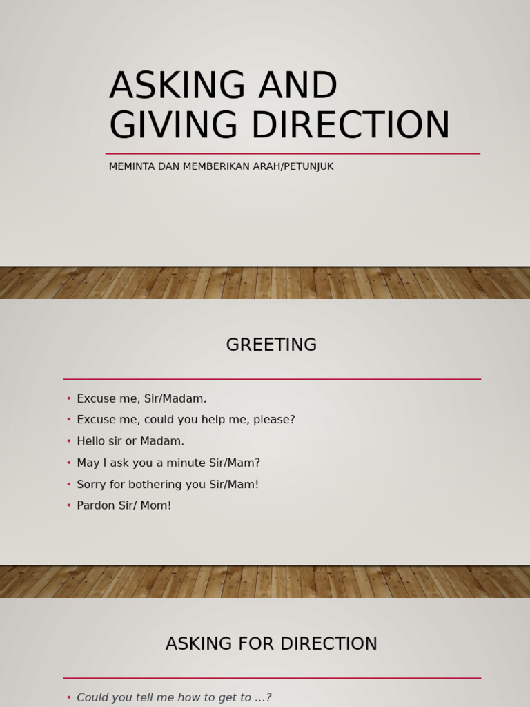 Asking and Giving Directions Guide | PDF | Land Transport | Infrastructure