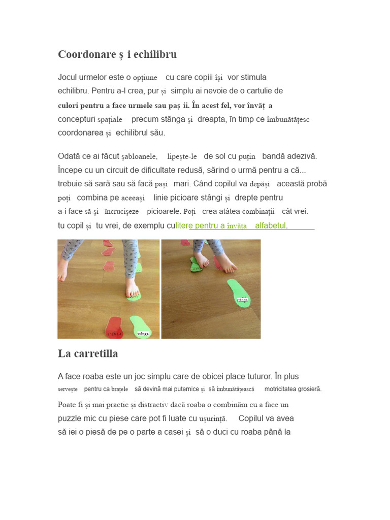 Coordonare Ș I Echilibru | PDF