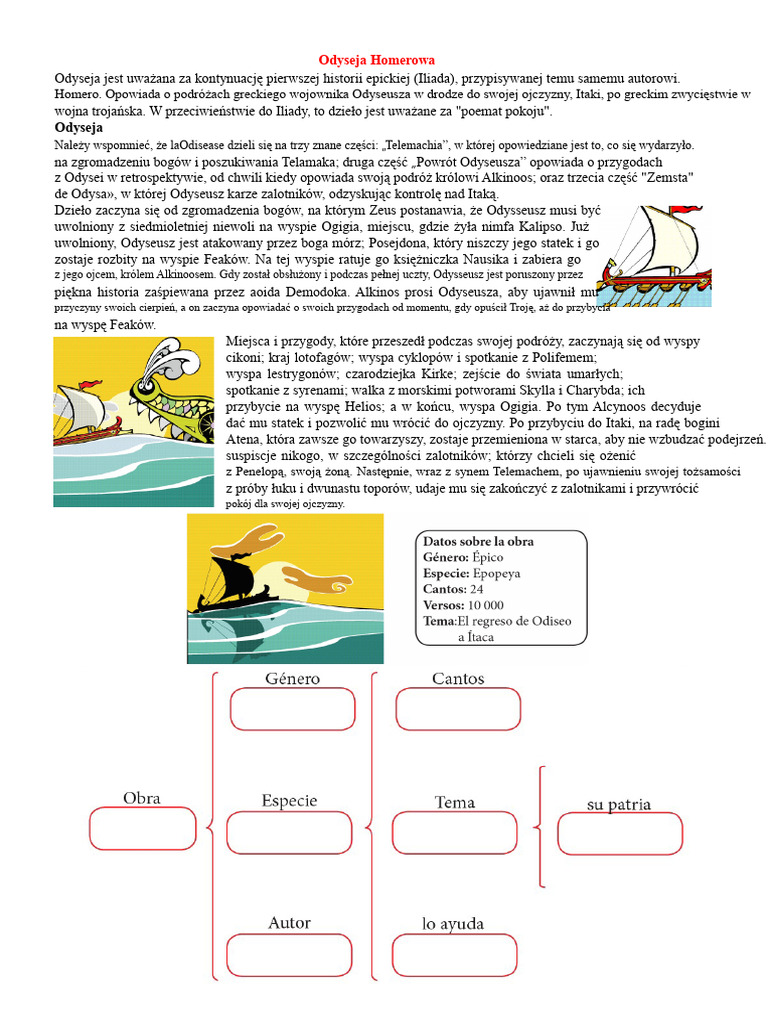 Odyseja Homera | PDF