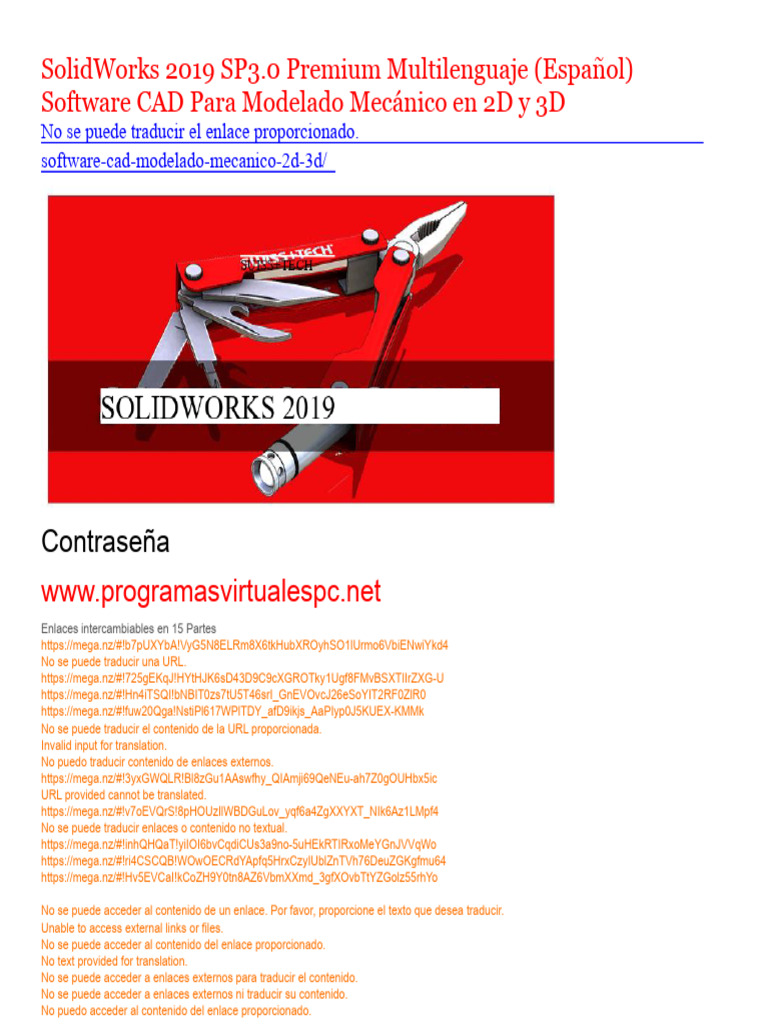 SolidWorks 2019 Premium Multilenguaje CAD | PDF | Diseño asistido por ...
