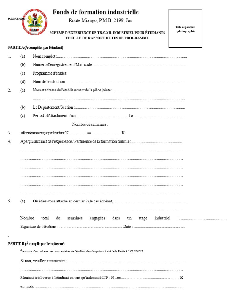 Itf Form 8 PDF | PDF