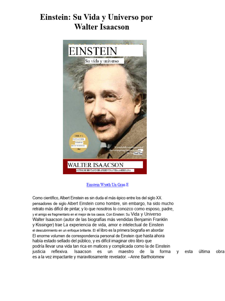 Infografía de Einstein: Vida y Logros | PDF | Albert Einstein | Universo
