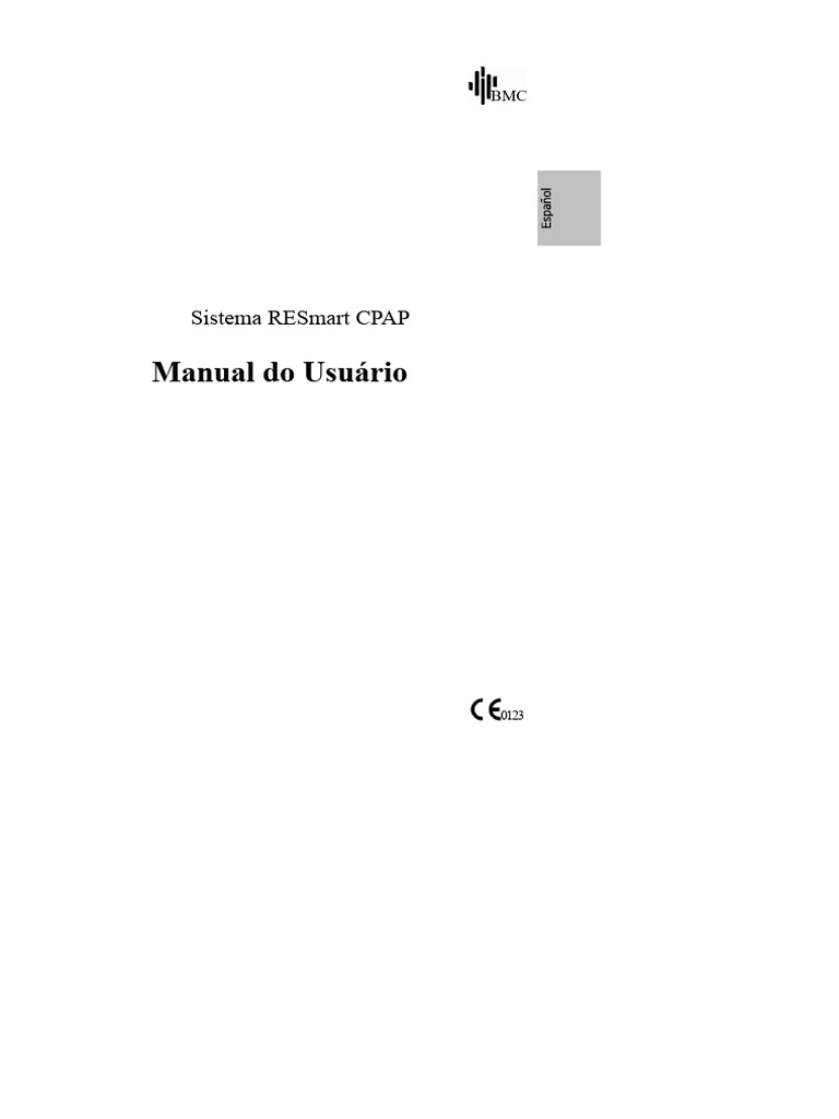 Manual do Usuário RESmart CPAP | PDF | Apneia do sono