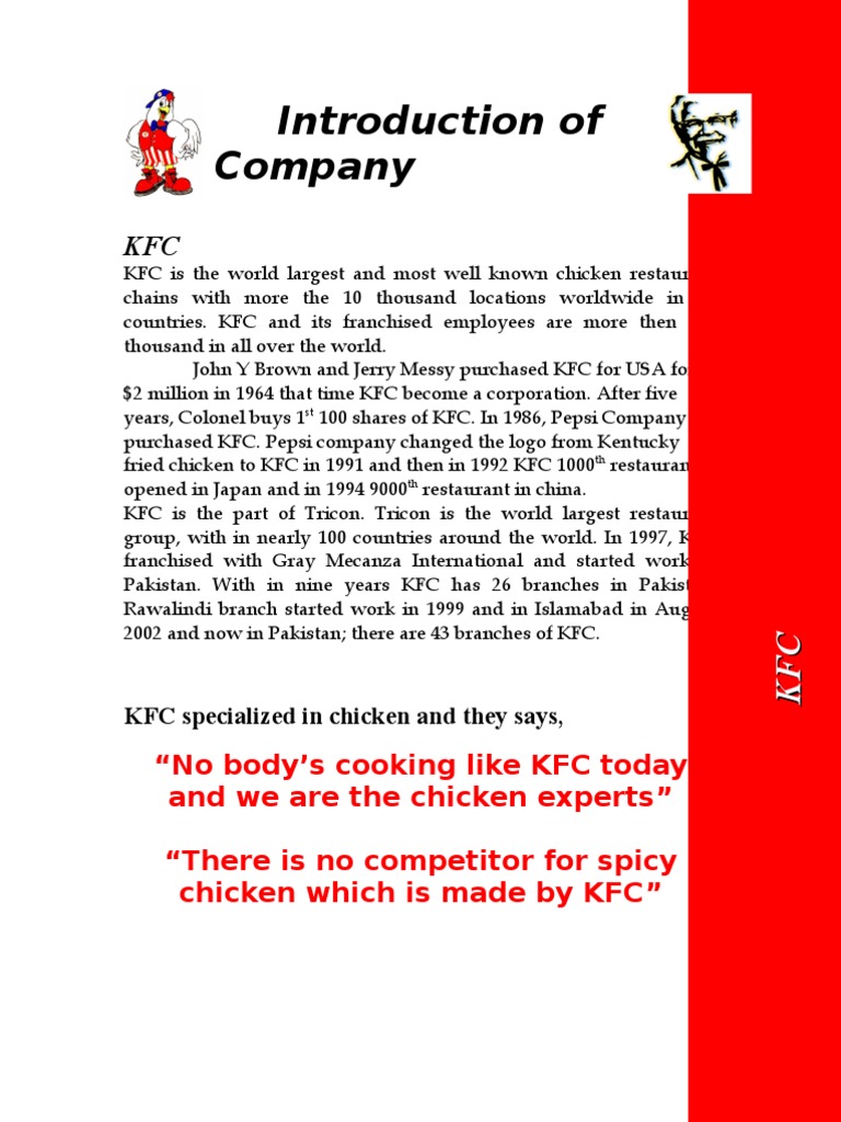 Download Kfc New Product Plan Marketing Market Economics
