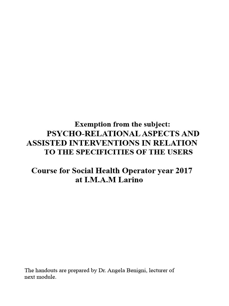 Social Health Operator Training Overview | PDF | Anxiety | Well Being