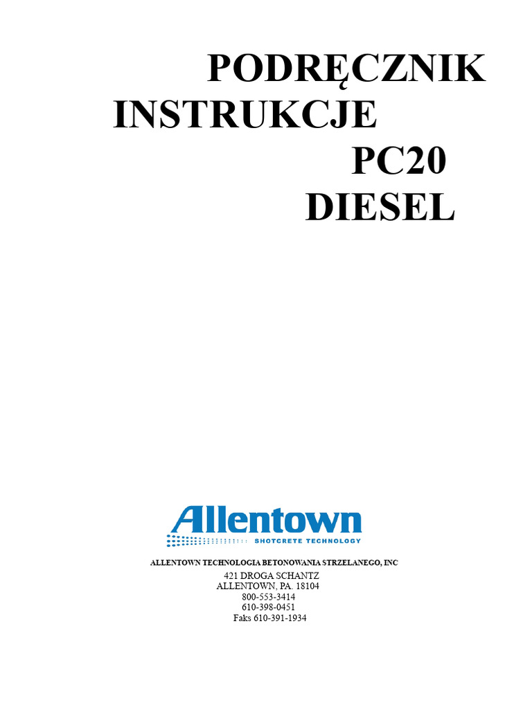 PC20 Diesel - Hiszpański PDF | PDF