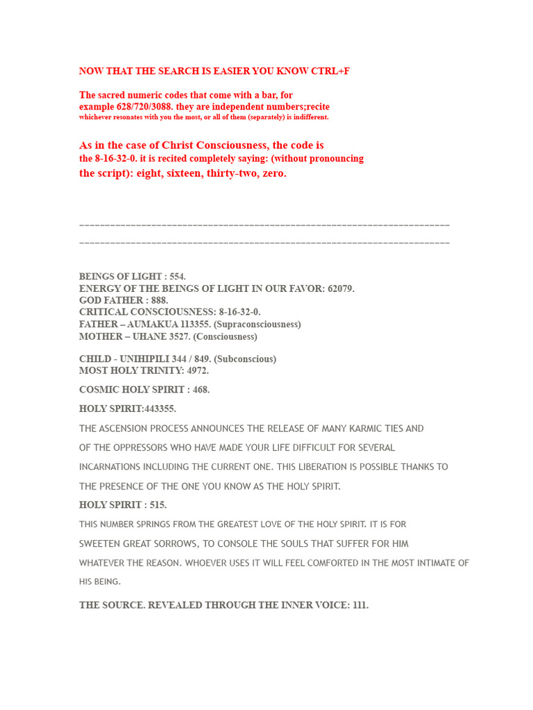 Sacred Numeric Codes and Angelic Guidance | PDF | Angel | Archangel