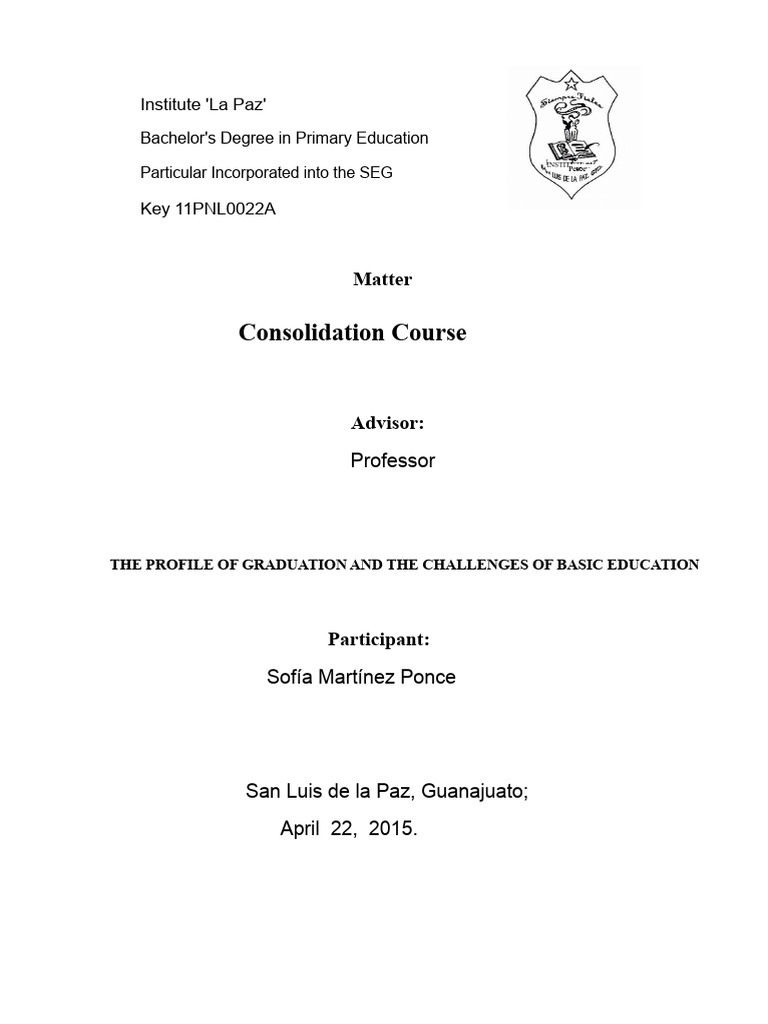 Essay On The Graduate Profile | PDF | Knowledge | Reason