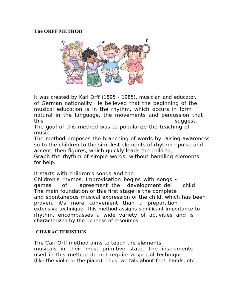Understanding the Orff Method | PDF | Scale (Music) | Musicology