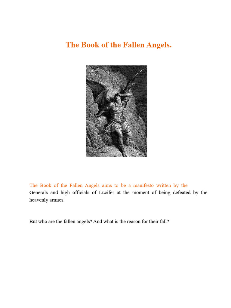 The Manifesto of Fallen Angels | PDF | Fallen Angels | Angel