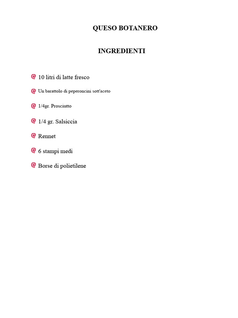 Formaggio Botanero | PDF