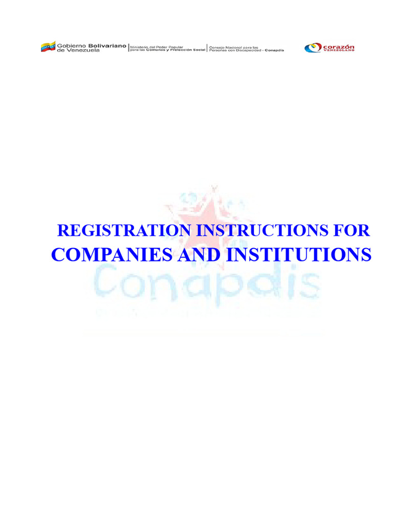 Conapdis Company Registration Guide | PDF | Information Technology ...