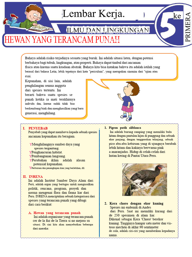Hewan Terancam Punah di Peru | PDF