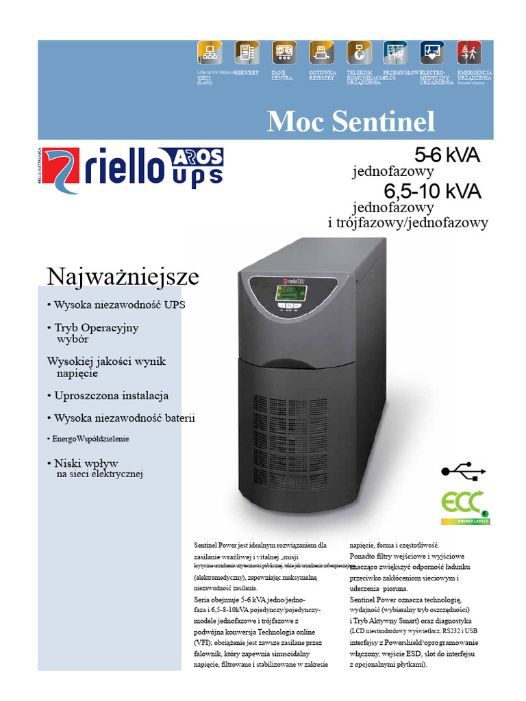 Riello Sentinel Power SPT SPW | PDF