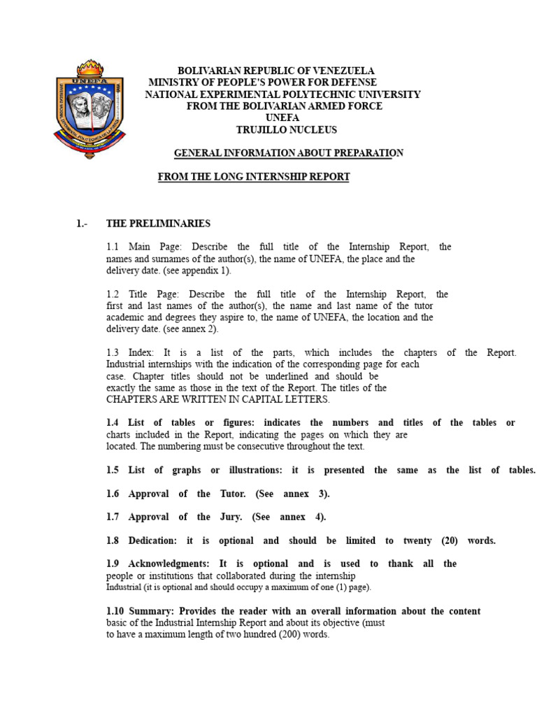 Internship Report Preparation Guide | PDF | Methodology