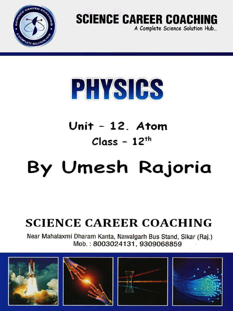 12th CH 12 Atom Notes Engish | PDF