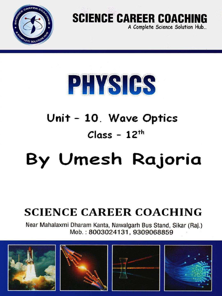 12th CH 10 Wave Optics Notes English | PDF