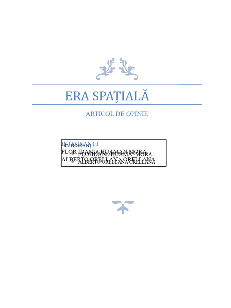 Articol de Opinie - Versiunea Finală | PDF