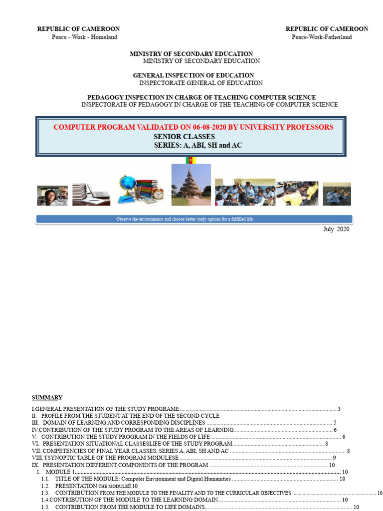 Computer Science Curriculum for Final Year Classes | PDF | Databases ...
