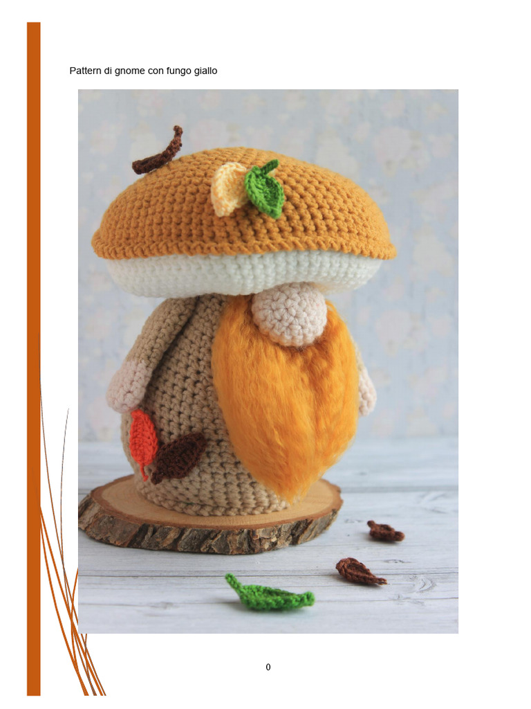 Pattern Di Gnomi Funghi Gialli | PDF