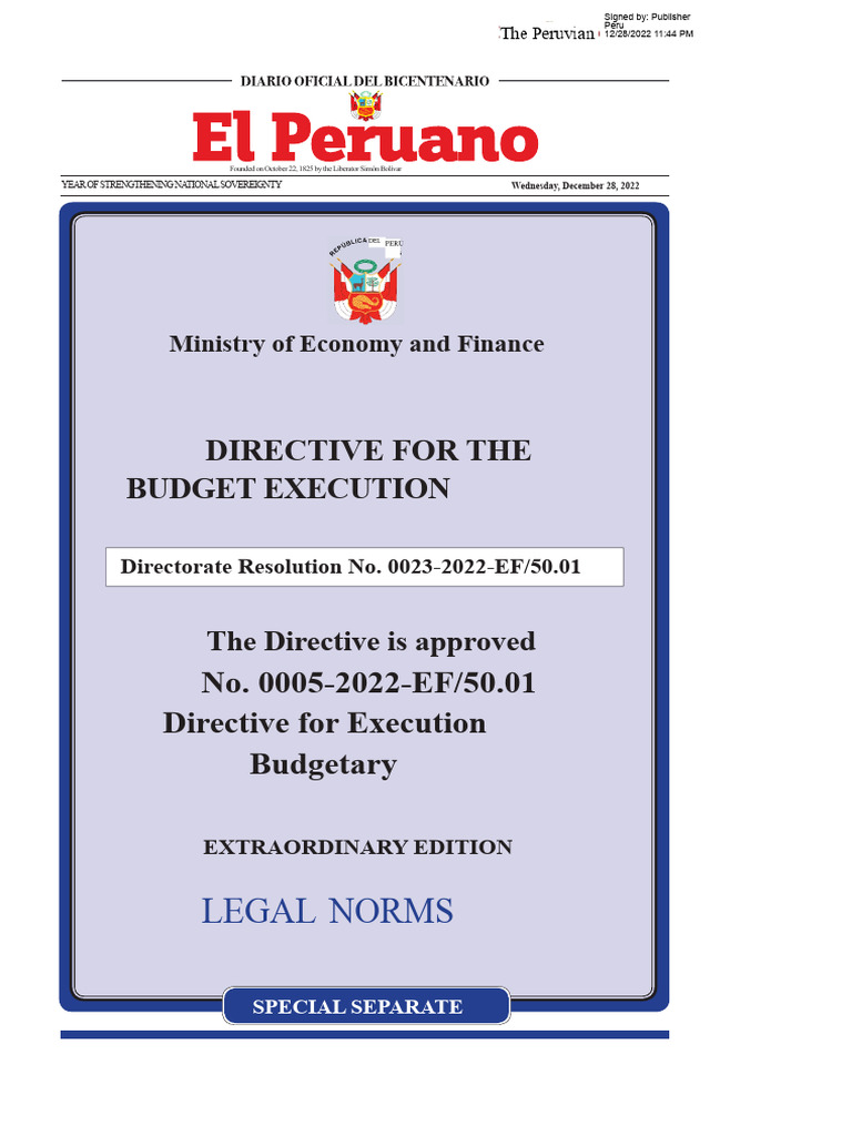 They Approve Directive No. 0005 2022 Ef5001 Directive For Directoral ...