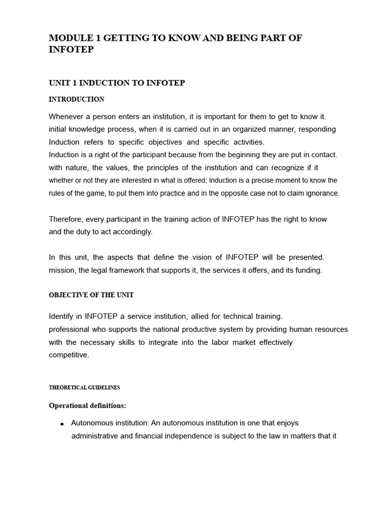 Introduction to INFOTEP Services | PDF | Vocational Education | Employment