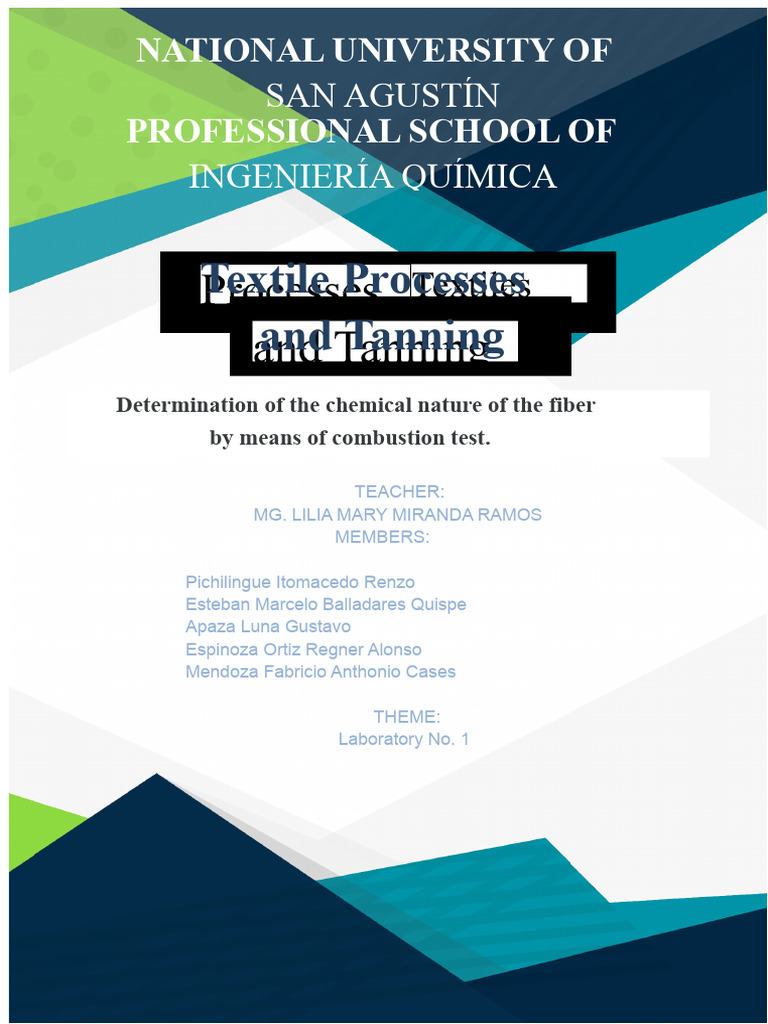 Combustion Test for Fiber Identification | PDF | Textiles | Fibers