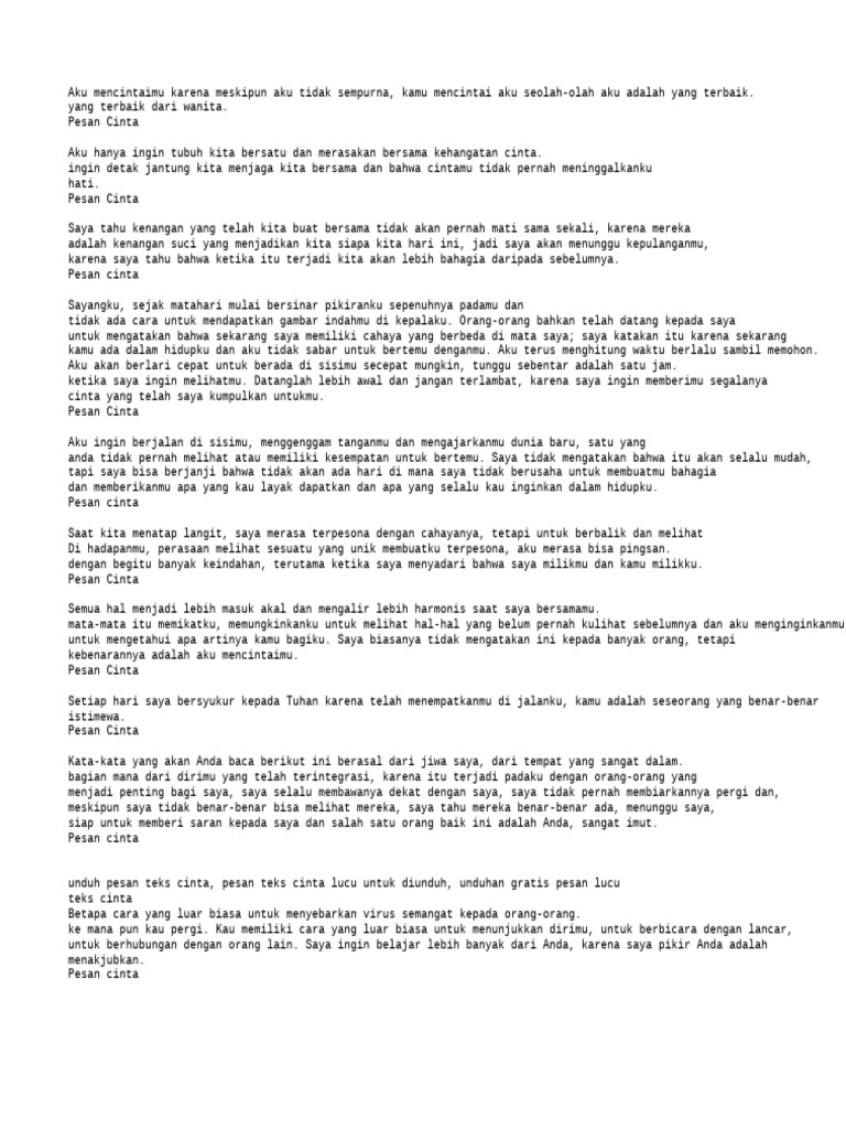 Cinta Format - TXT 1 | PDF