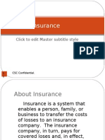 Basics of Insurance: Click To Edit Master Subtitle Style