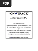 "On Track": Let Us Secure U