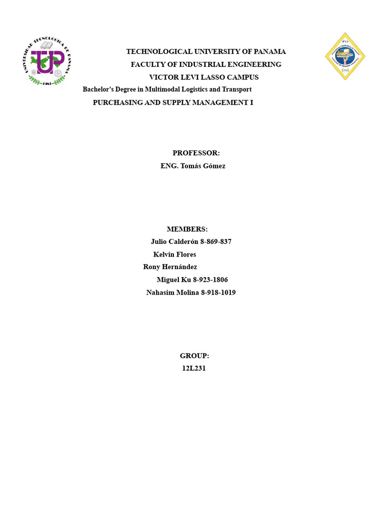 Purchasing Management in Multimodal Logistics | PDF | Inventory | Warehouse