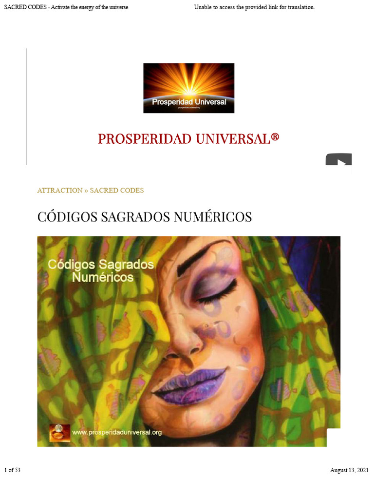 Sacred Codes for Abundance Activation | PDF | Luck | Angel