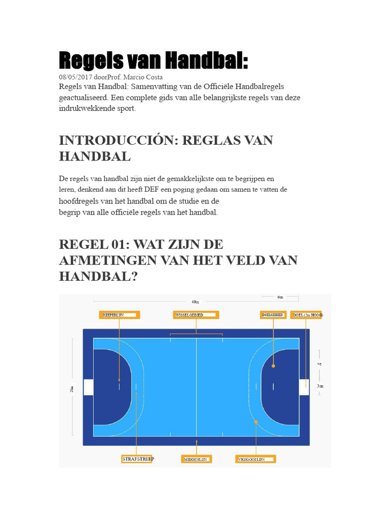Handbalregels | PDF